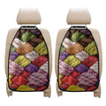Colorful Wool Yarns Print Car Seat Organizers