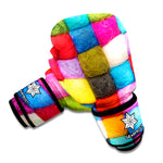Colorful Yarn Balls Print Boxing Gloves