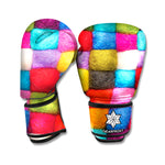 Colorful Yarn Balls Print Boxing Gloves