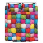 Colorful Yarn Balls Print Duvet Cover Bedding Set