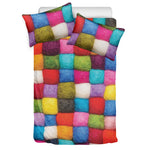 Colorful Yarn Balls Print Duvet Cover Bedding Set