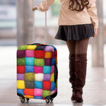 Colorful Yarn Balls Print Luggage Cover