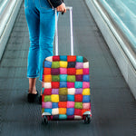 Colorful Yarn Balls Print Luggage Cover