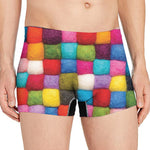 Colorful Yarn Balls Print Men's Boxer Briefs