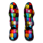 Colorful Yarn Balls Print Muay Thai Shin Guard
