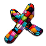 Colorful Yarn Balls Print Muay Thai Shin Guard