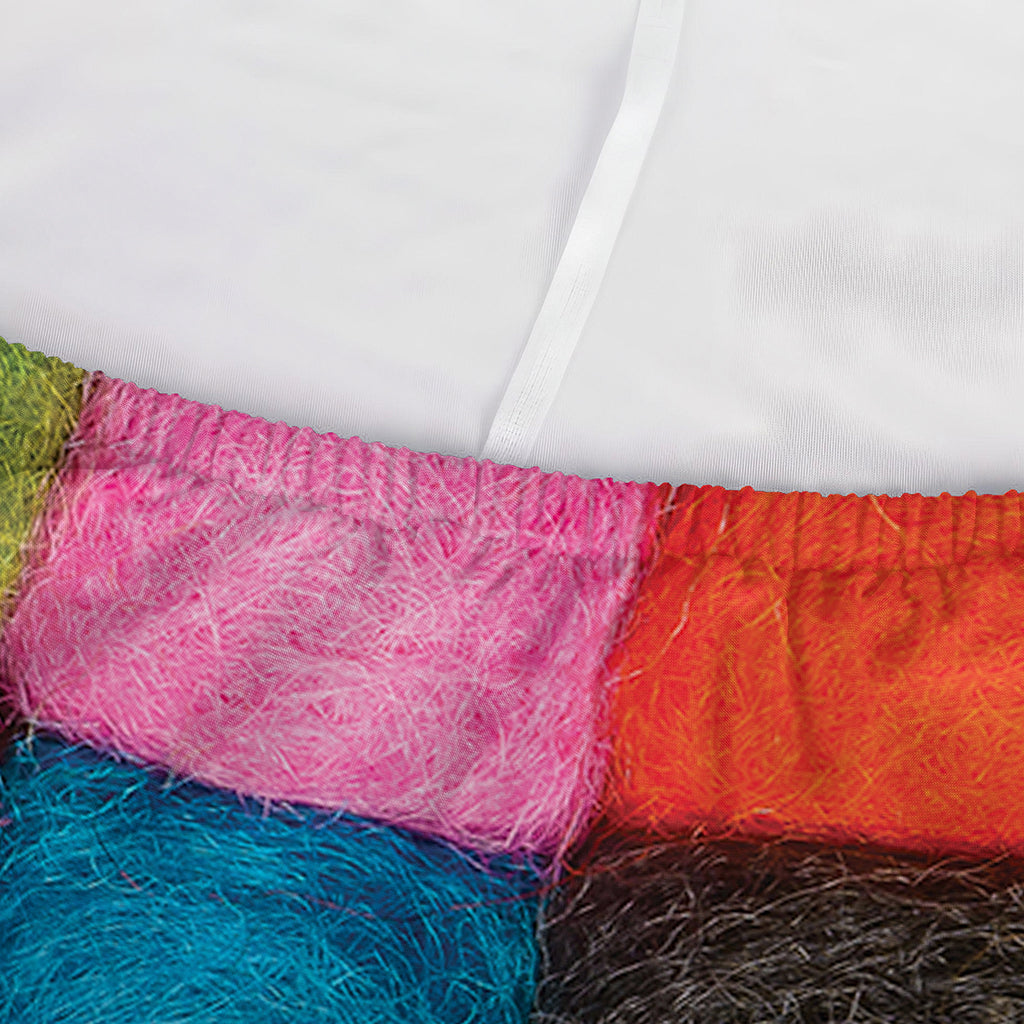 Colorful Yarn Balls Print Sofa Cover