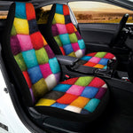 Colorful Yarn Balls Print Universal Fit Car Seat Covers