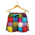 Colorful Yarn Balls Print Women's Shorts