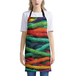 Colorful Yarn Print Apron