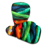 Colorful Yarn Print Boxing Gloves