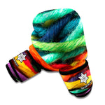 Colorful Yarn Print Boxing Gloves