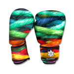 Colorful Yarn Print Boxing Gloves