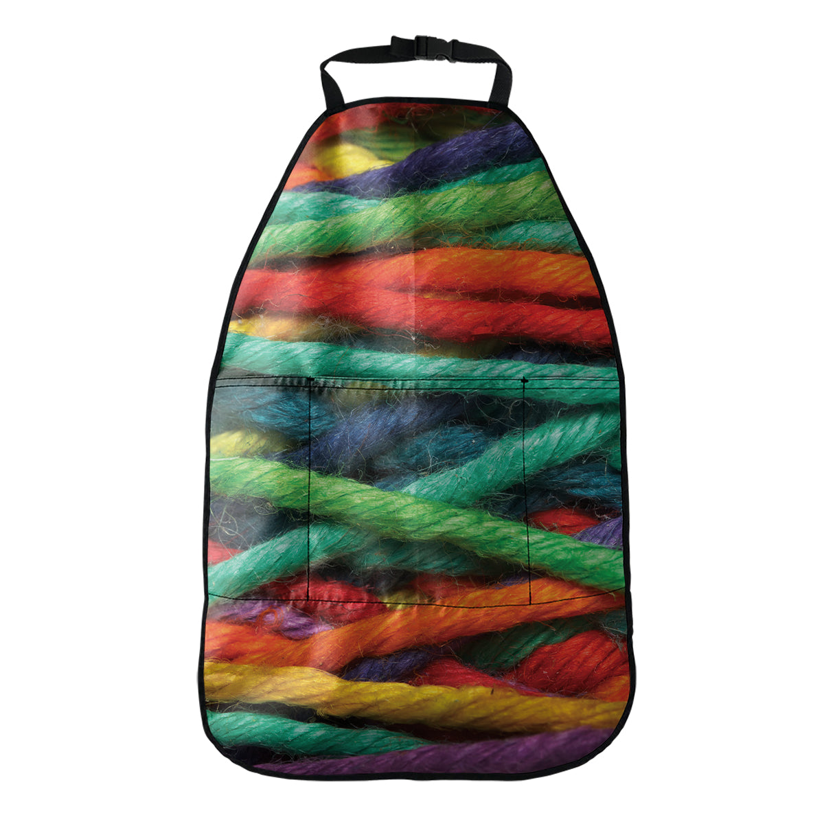 Colorful Yarn Print Car Seat Organizers