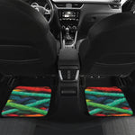 Colorful Yarn Print Front and Back Car Floor Mats