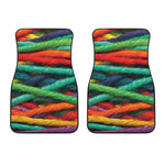 Colorful Yarn Print Front Car Floor Mats
