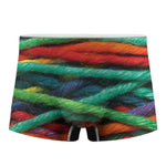 Colorful Yarn Print Men's Boxer Briefs