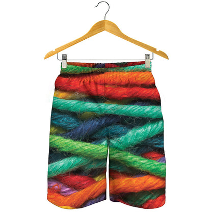 Colorful Yarn Print Men's Shorts