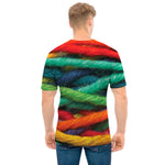 Colorful Yarn Print Men's T-Shirt