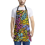 Colorful Zebra Leopard Pattern Print Apron