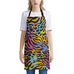 Colorful Zebra Leopard Pattern Print Apron