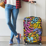 Colorful Zebra Leopard Pattern Print Luggage Cover GearFrost