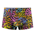 Colorful Zebra Leopard Pattern Print Men's Boxer Briefs