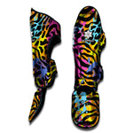Colorful Zebra Leopard Pattern Print Muay Thai Shin Guard