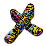 Colorful Zebra Leopard Pattern Print Muay Thai Shin Guard