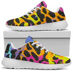 Colorful Zebra Leopard Pattern Print Sport Shoes GearFrost