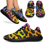 Colorful Zebra Leopard Pattern Print Sport Shoes GearFrost