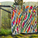 Colorful Zebra Pattern Print Quilt
