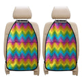 Colorful Zigzag Pattern Print Car Seat Organizers