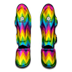 Colorful Zigzag Pattern Print Muay Thai Shin Guard
