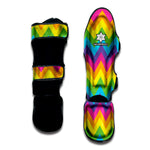 Colorful Zigzag Pattern Print Muay Thai Shin Guard