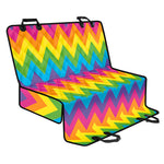 Colorful Zigzag Pattern Print Pet Car Back Seat Cover