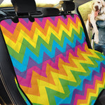 Colorful Zigzag Pattern Print Pet Car Back Seat Cover