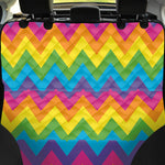 Colorful Zigzag Pattern Print Pet Car Back Seat Cover