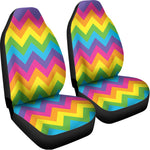 Colorful Zigzag Pattern Print Universal Fit Car Seat Covers