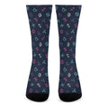 Colorful Zodiac Symbols Pattern Print Crew Socks