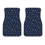 Colorful Zodiac Symbols Pattern Print Front Car Floor Mats