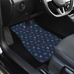 Colorful Zodiac Symbols Pattern Print Front Car Floor Mats