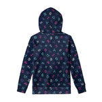 Colorful Zodiac Symbols Pattern Print Pullover Hoodie