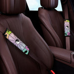 Colourful Chinese Zodiac Wheel Print Car Seat Belt Covers