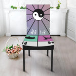 Colourful Chinese Zodiac Wheel Print Dining Chair Slipcover