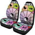 Colourful Chinese Zodiac Wheel Print Universal Fit Car Seat Covers