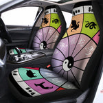 Colourful Chinese Zodiac Wheel Print Universal Fit Car Seat Covers