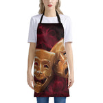 Comedy And Tragedy Theater Masks Print Apron