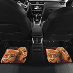 Comedy And Tragedy Theater Masks Print Front and Back Car Floor Mats