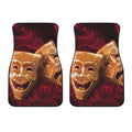 Comedy And Tragedy Theater Masks Print Front Car Floor Mats